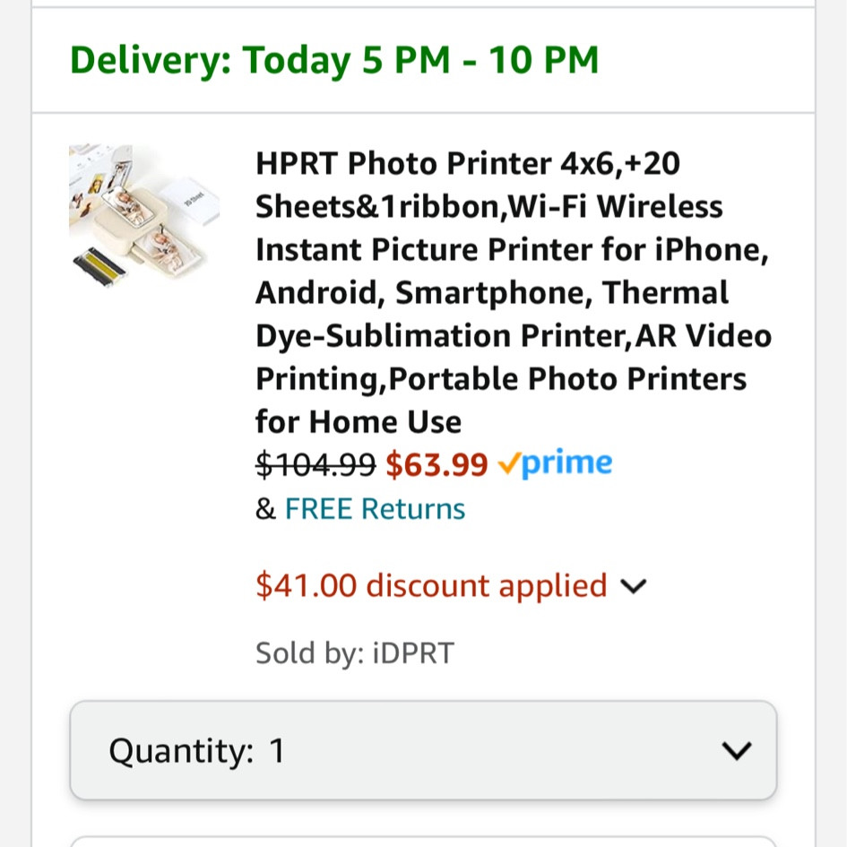 Photo printer on major sale 

#LTKFindsUnder100 #LTKSaleAlert #LTKSummerSales