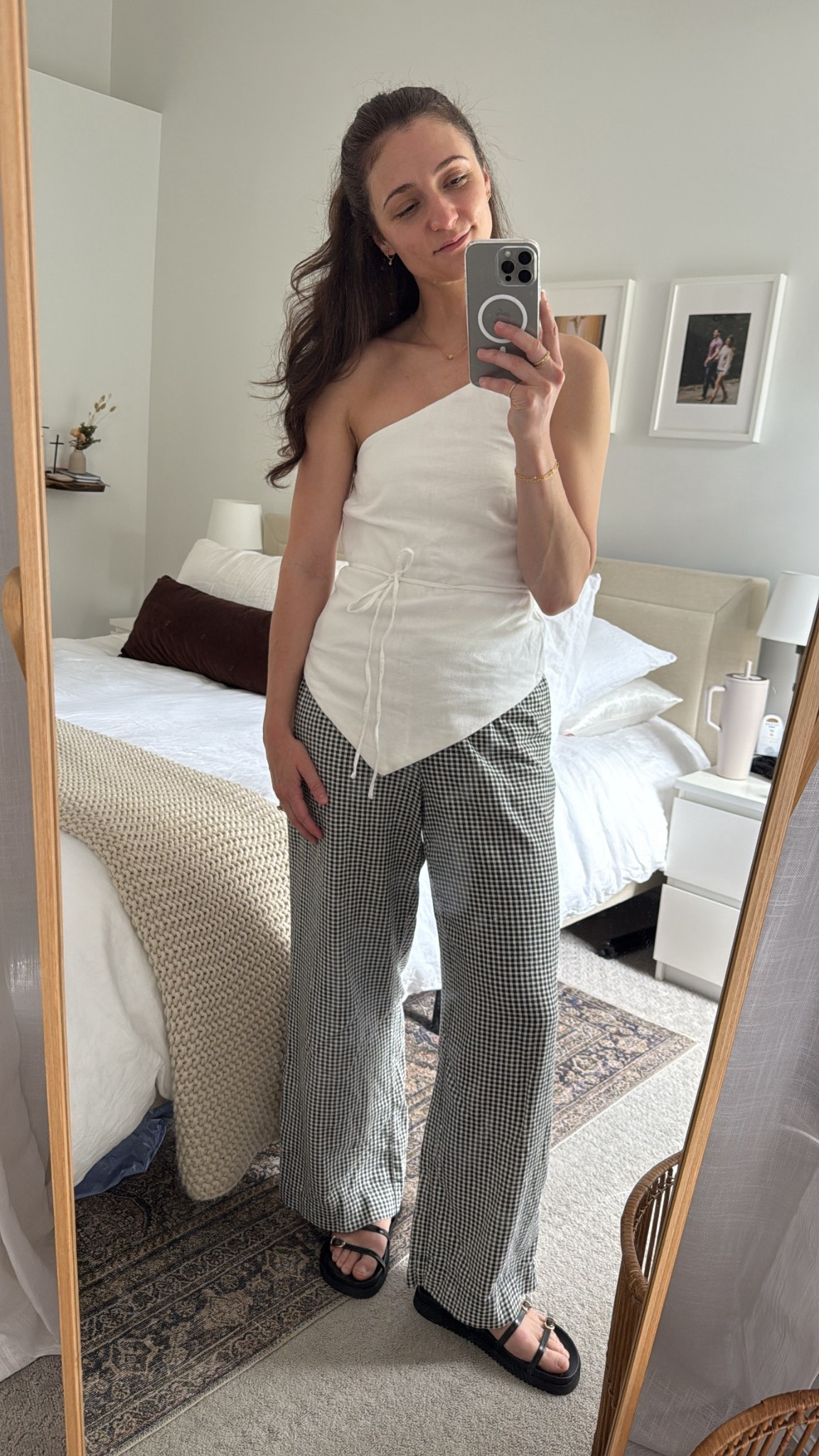 Can't stop, won't stop wearing these $25 gingham linen pants!

#LTKSeasonal