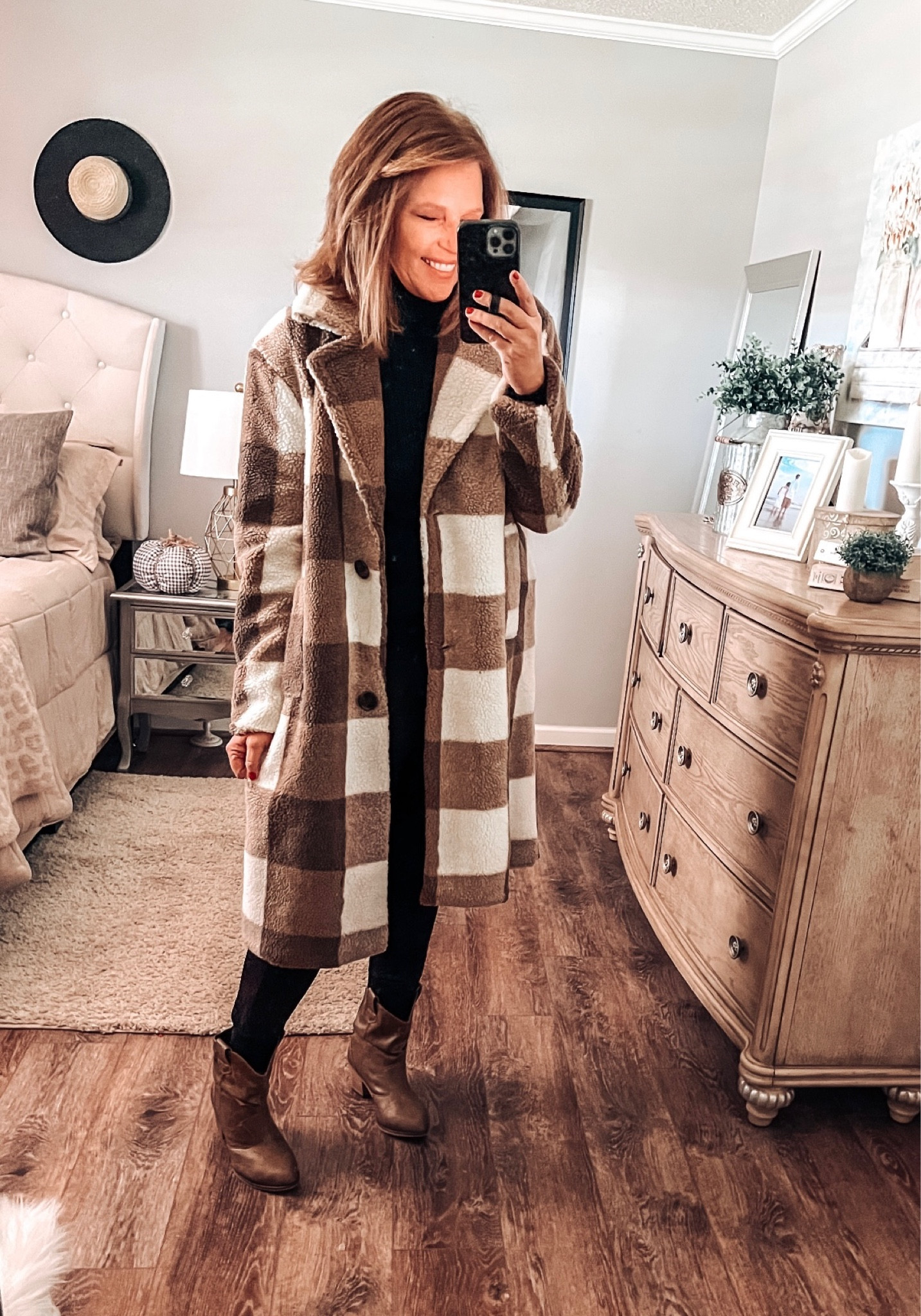 This shacket/coat from Walmart is a keeper!! Loving it with the black jeans and turtleneck. Added the western boots from Amazon that are on sale over 40% off today!! Jacket fits tts and comes in more colors 

Jacket, Walmart coats, Walmart fashion, Walmart finds, new arrivals, fall outfit, fall trend, everyday outfit, work wear jacket, fashion over 40, amazon fashion, Amazon deals 

#LTKsalealert #LTKstyletip #LTKunder50