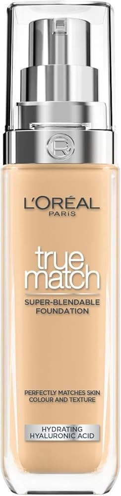 L'Oréal Paris Foundation for Face, Skincare Infused with Hyaluronic Acid, True Match Hydrating L... | Amazon (UK)