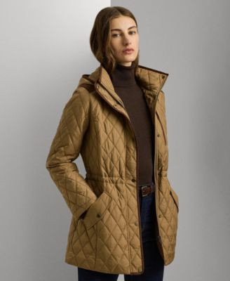 Women's Hooded Anorak Quilted Coat | Macy's
