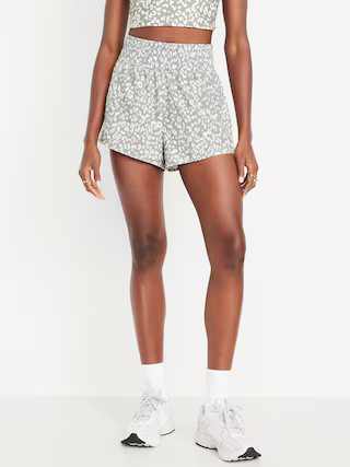 Extra High-Waisted Crinkle Run Shorts -- 3-inch inseam | Old Navy (US)