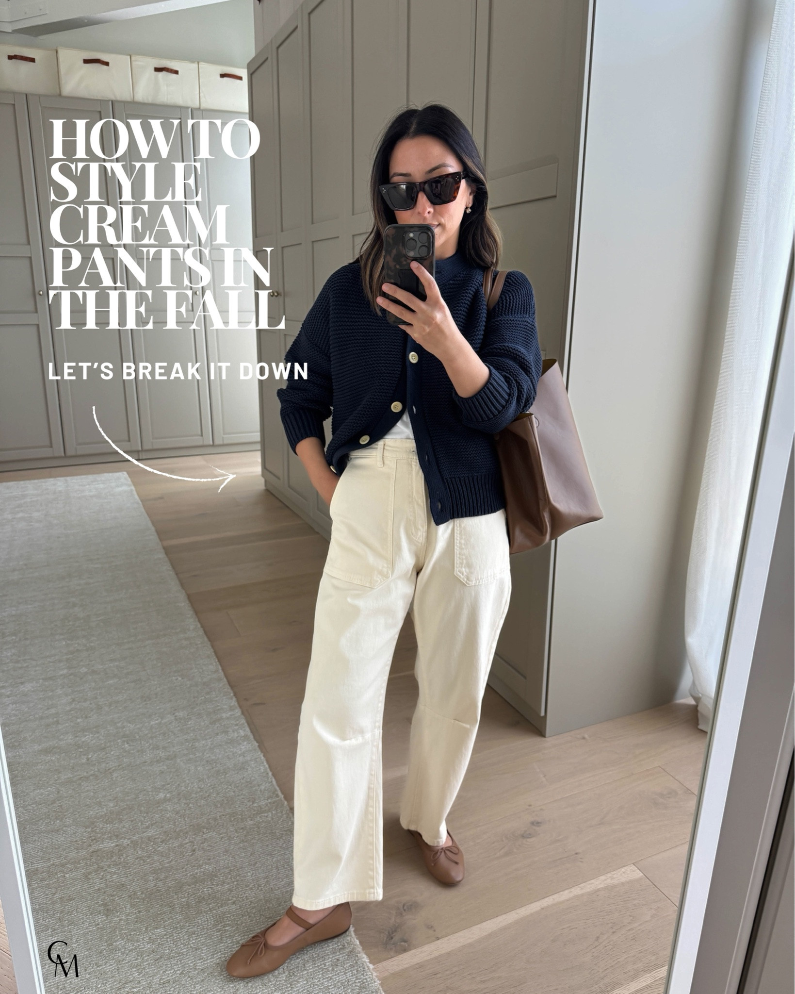Cream pants don’t have to feel like a summer-only piece. Add a shorter cardigan, richer fall tones, and they transition so easily.

Alex Mill Nico cardigan small 
Everlane tee medium 
Dl1961 Billie barrels 25. 26” inseam 
Loeffler Randall flats 5.5 
Mansur Gavriel tote - color is old
Electric Picks earrings
Celine sunglasses

#LTKootd #LTKmomlife #LTKPetite