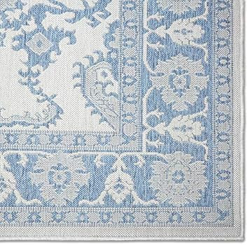 Home Dynamix Nicole Miller Patio Country Ayana Indoor/Outdoor Area Rug, 5'2"x7'2", Traditional Gray/ | Amazon (US)