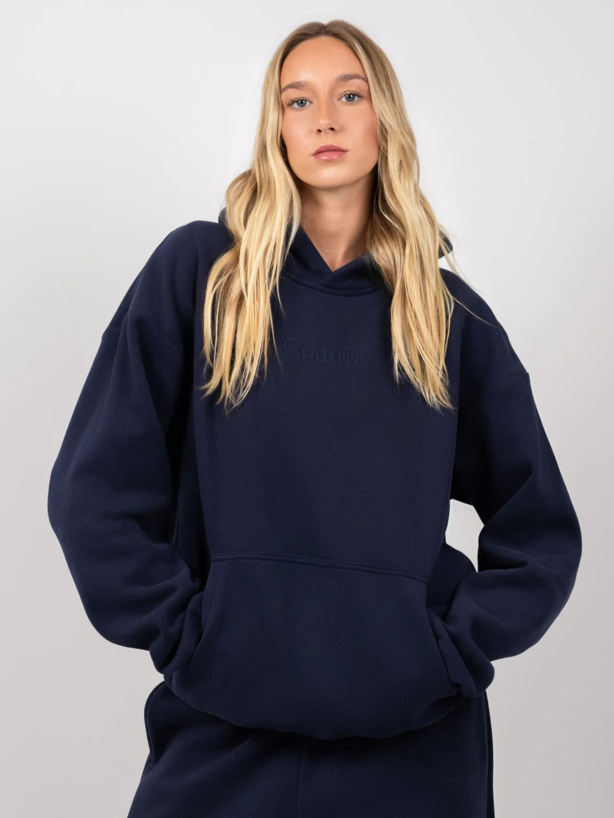 Comfrt Signature Hoodie | Navy | Navy | Oversized | XS | Comfrt