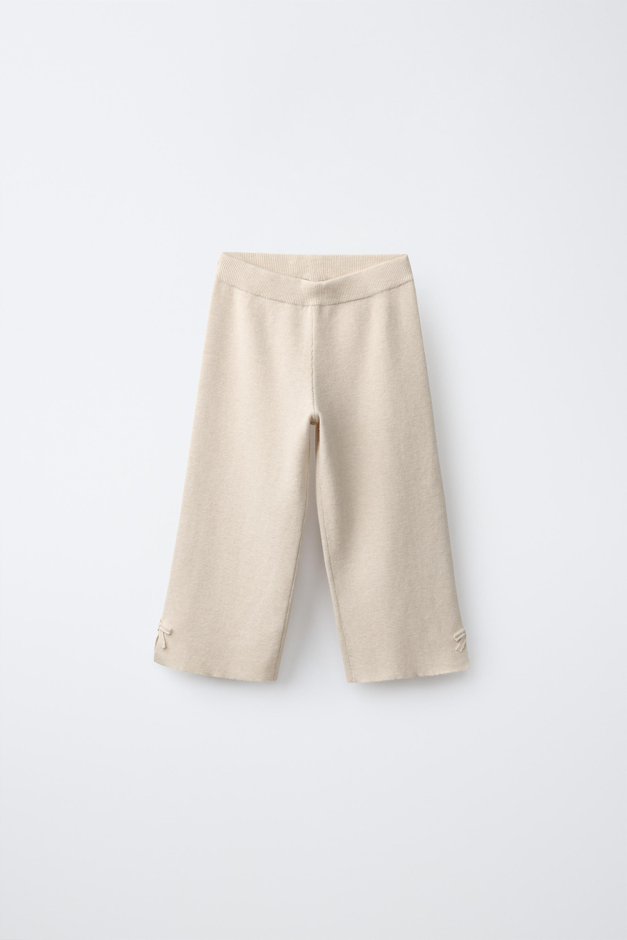 BOW KNIT CULOTTES | Zara UK