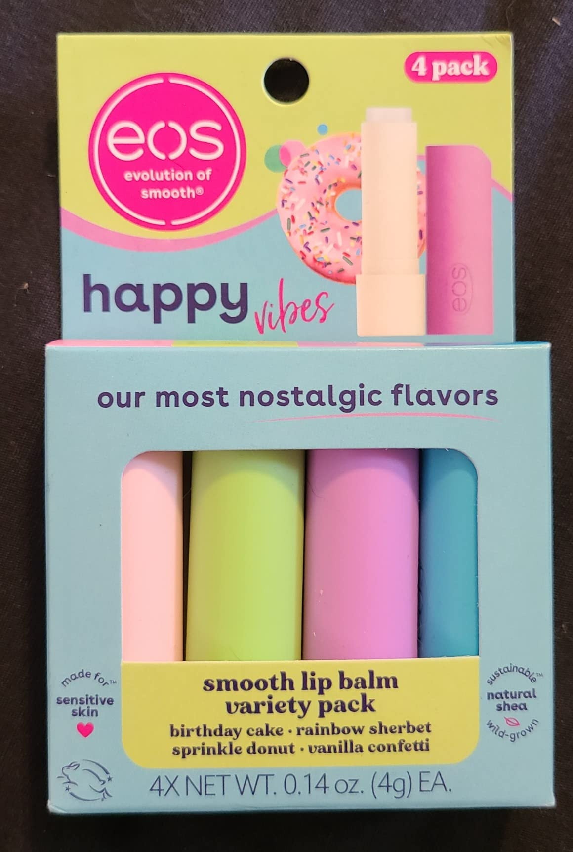 eos 100% Natural Lip Balms- Coconut Milk, Pineapple Passionfruit, Watermelon Frosé & Raspberry K... | Amazon (US)
