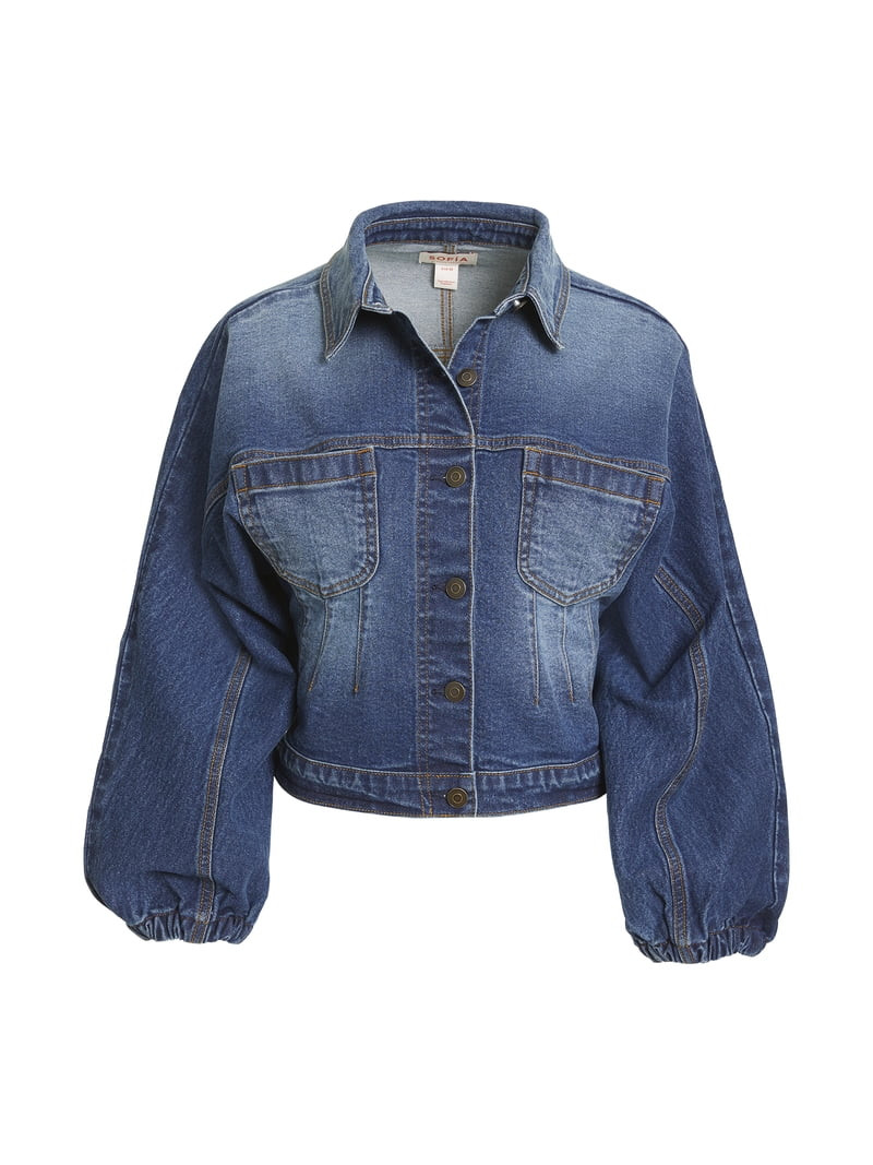 Sofia Vergara Women's Darted Denim Waist Jacket, Sizes XS-XXL | Walmart (US)