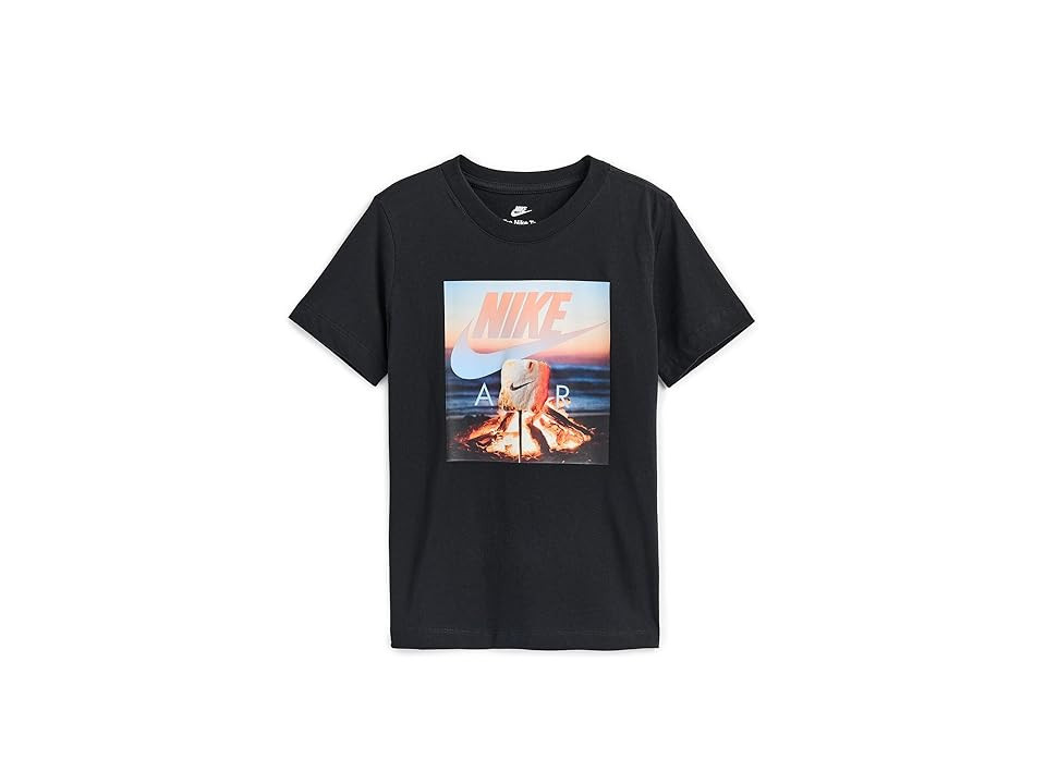 Nike Kids Sportswear Campfire T-Shirt (Little Kid/Big Kid) Kid's Clothing Black : XL (18-20 Big Kid), Cotton | Zappos