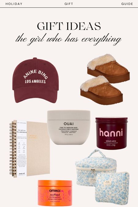 Gifts for the girl who has everything! Anine Bing hat, Ugg slipper lookalikes, 2024 planner, and more!! 

#LTKHoliday #LTKGiftGuide #LTKSeasonal