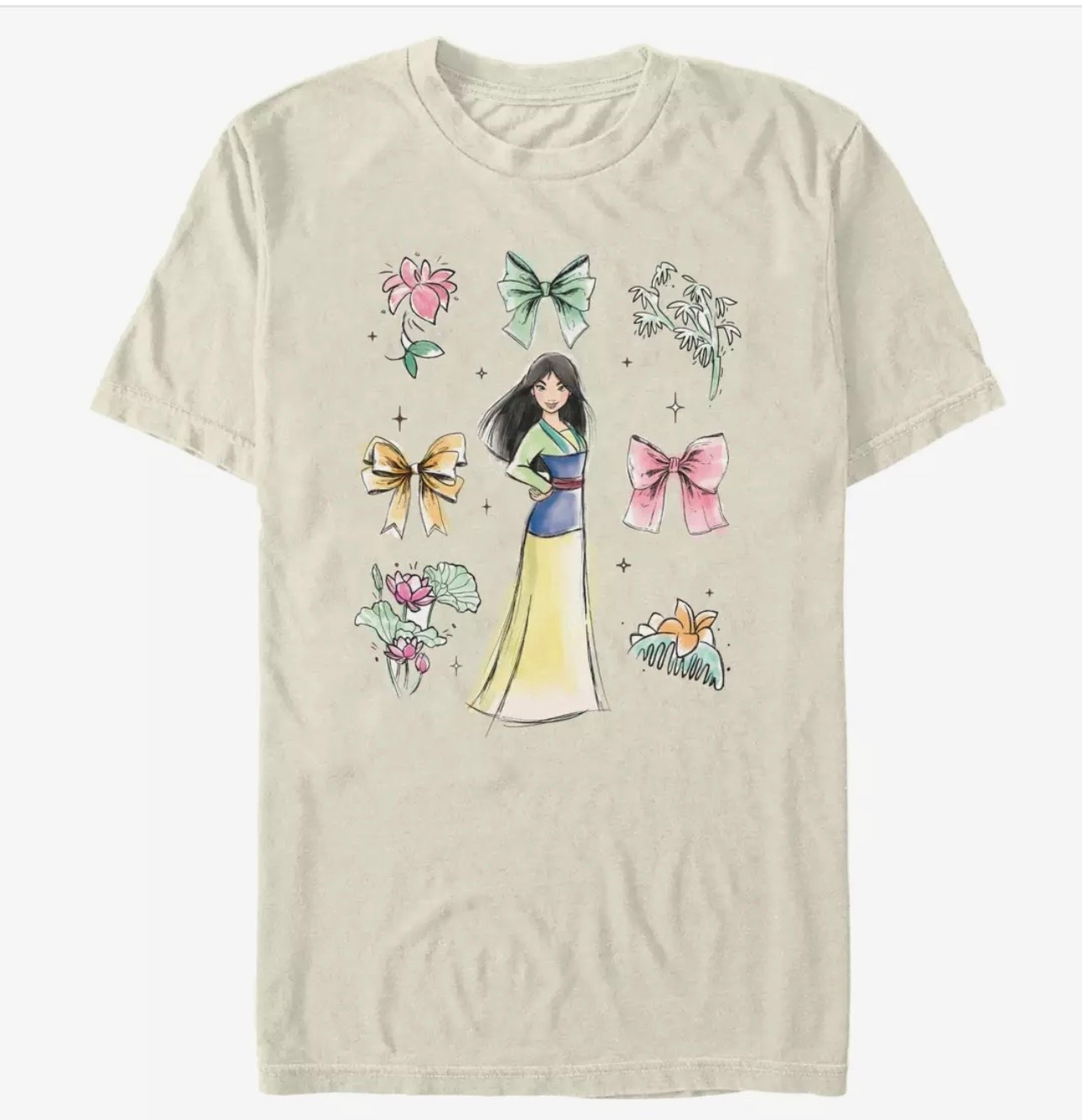 Disney Mulan princess bows t shirtt