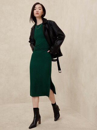 Soft Luxe Midi Dress | Banana Republic Factory