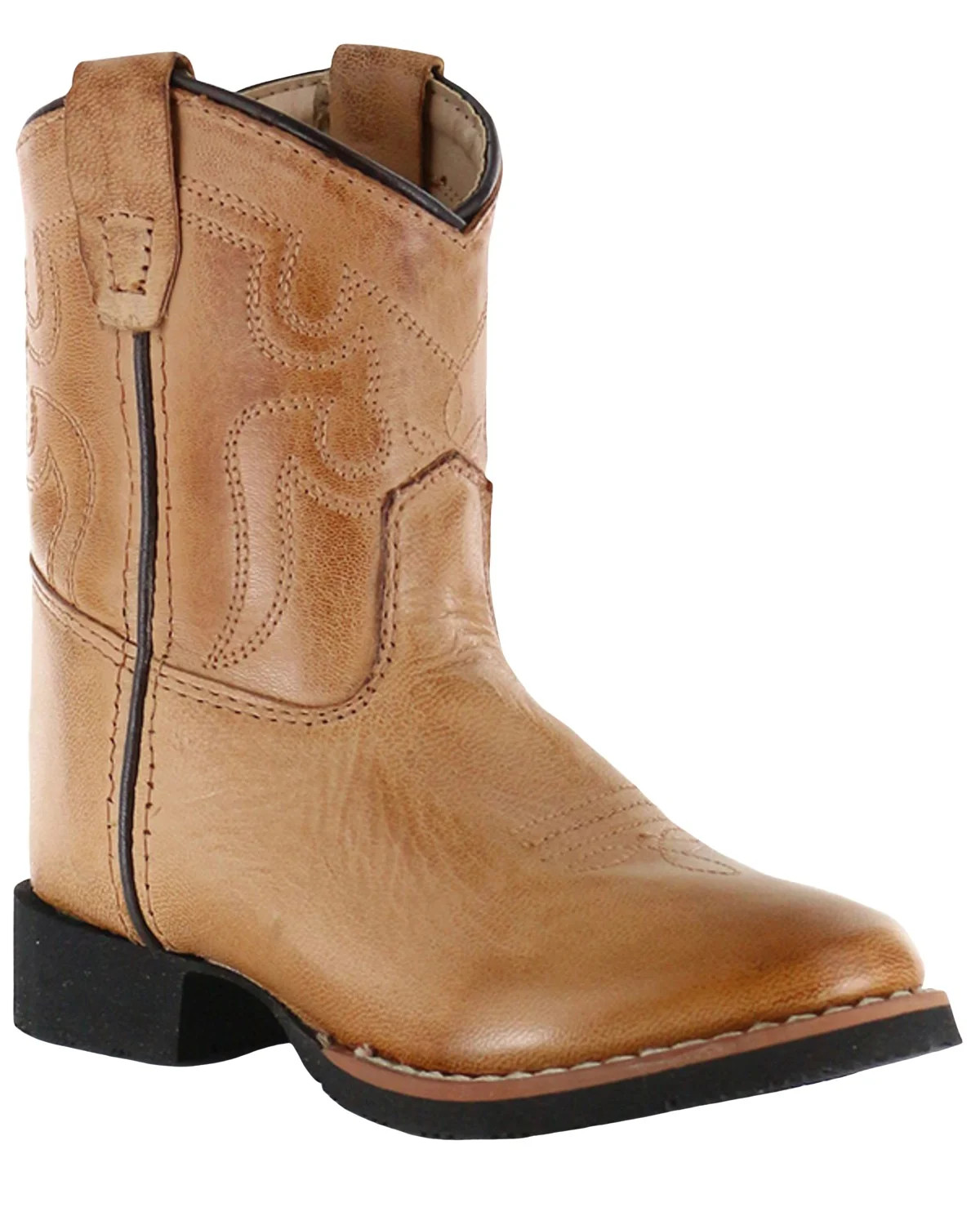 Cody James Toddler-Boys' Showdown Cowboy Boot Round Toe Tan | Walmart (US)