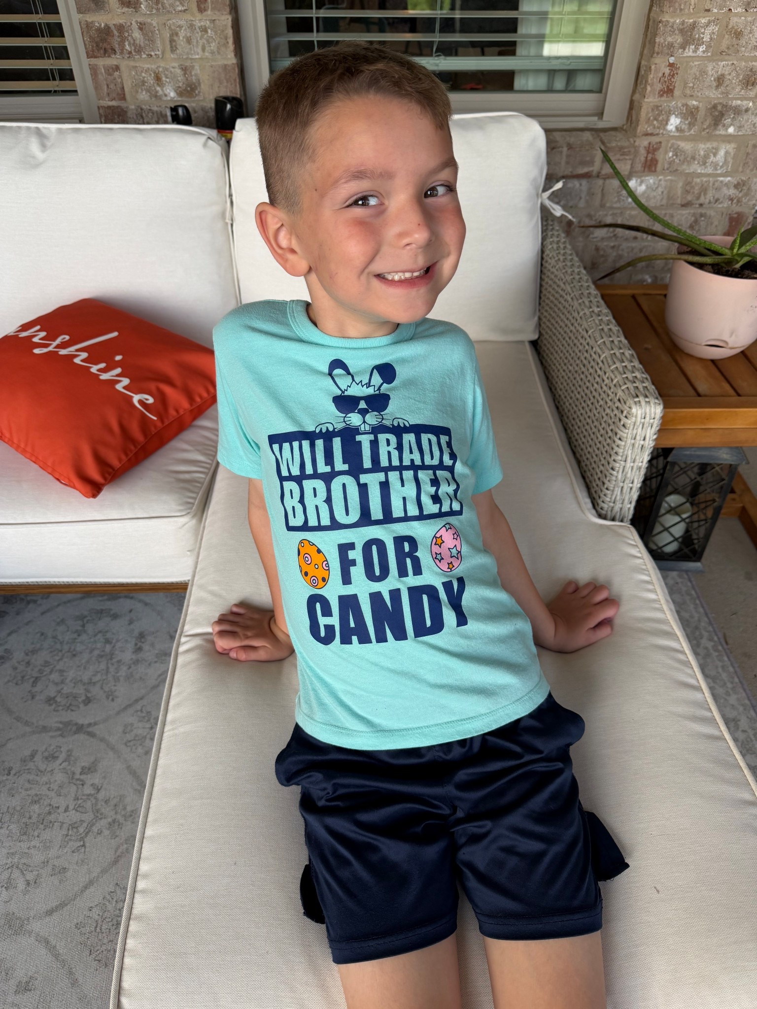 Will trade brother for candy Easter kids t shirt. So cute! Comes in “sister” as well

#LTKKids #LTKmomlife