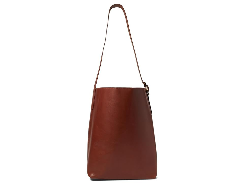 Madewell The Essential Bucket Tote in Leather (Warm Cinnamon) Handbags | Zappos