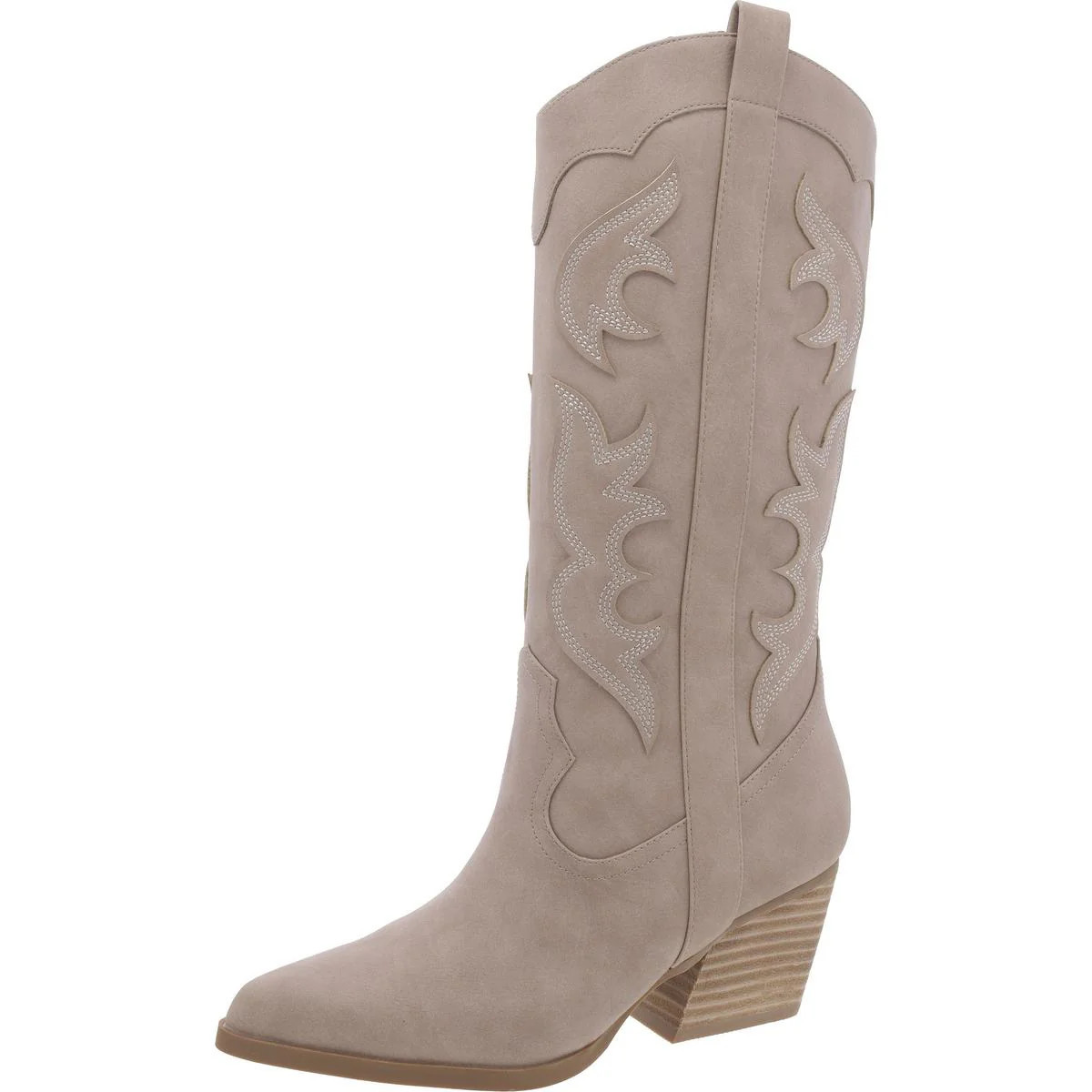 KRANZ Womens Leather Block Heel Cowboy, Western Boots | Shop Simon