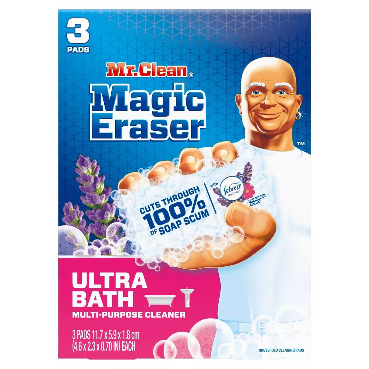 Mr. Clean Magic Eraser Ultra Bath Multi-Purpose Cleaner - 3ct | Target