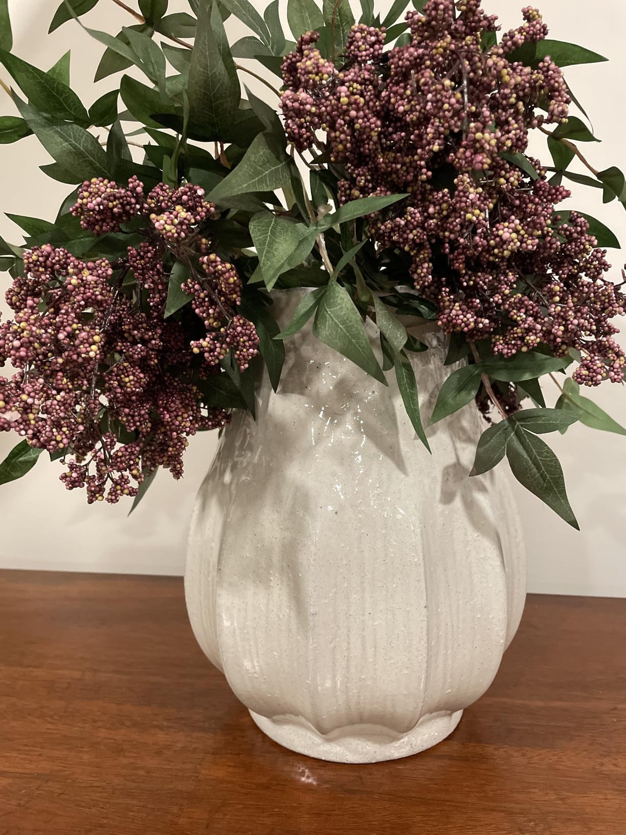 Zeyune 3 Pcs Fall Artificial Dusty Plum Stem Plum Sedum Berry Stem Autumn Faux Berry Picks Branch... | Amazon (US)