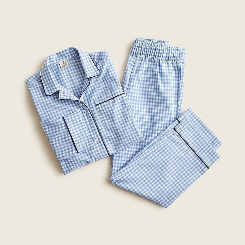 Girls' long-sleeve button-front pajama set | J. Crew US