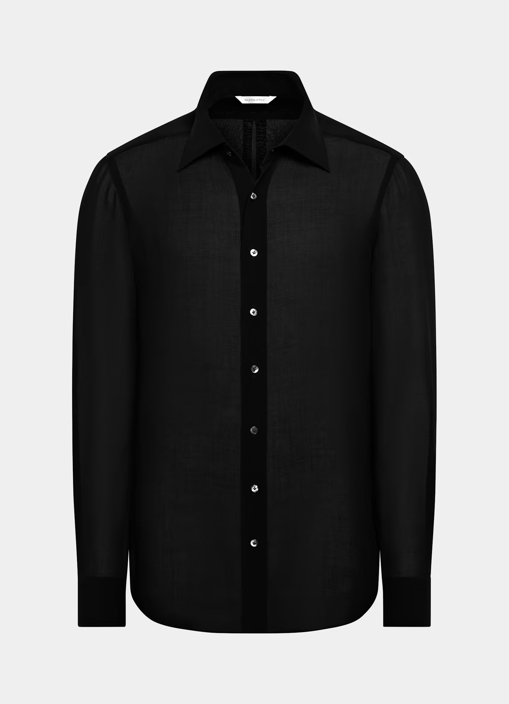 Black Wool Shirt
                                            
                                   ... | Suitsupply (US)