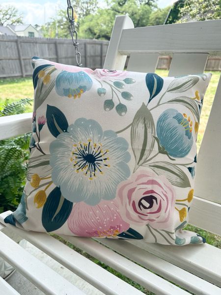 Prettiest outdoor pillow covers for Spring!🌷 Comes in a set of two 

#LTKfindsunder50 #LTKSeasonal #LTKhome