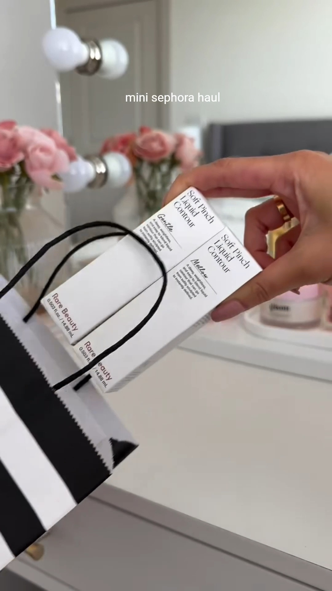 a mini sephora haul 💕 

the tiny tower28 lip jelly and rarebeauty highlighter are soooo cute 🥺

products shown:
@rarebeauty soft pinch liquid contour in gentle and mellow (for my skin tone, gentle works best as a contour and mellow as a bronzer)
@farmacybeauty green clean makeup removing cleansing balm
@josiemaran mini golden hour whipped body butter
@tower28beauty shineon lip jelly lip gloss in pistachio (sephora rewards)
@rarebeauty positive light liquid luminizer highlight (sephora sample)

@sephora #sephora #sephorahaul #makeuphaul #skincarehaul #beautyobsessed #beautyproducts #skincare #selflove #selfcare #pinkmakeup #pinklovers #aestheticmakeup #rarebeauty #farmacy #josiemaran #tower28