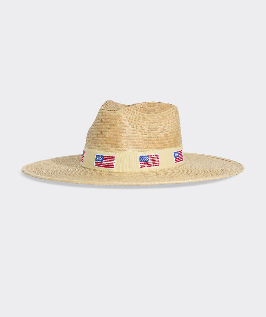 Sunshine Tienda Ivory America Palm Hat | vineyard vines