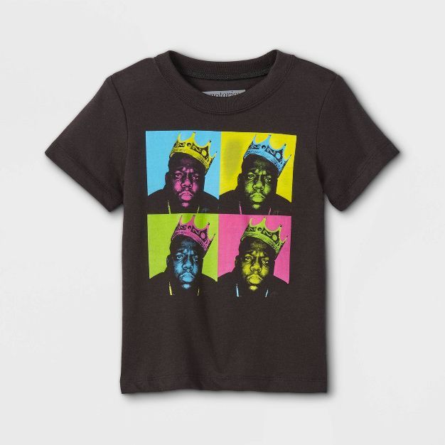 Toddler Boys' Warhol Merch Traffic Short Sleeve T-Shirt - Black | Target