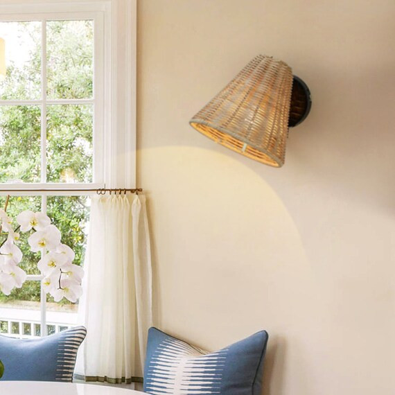 Arturest Rattan Wall Lampplug in Wall Lightswicker Wall | Etsy | Etsy (US)