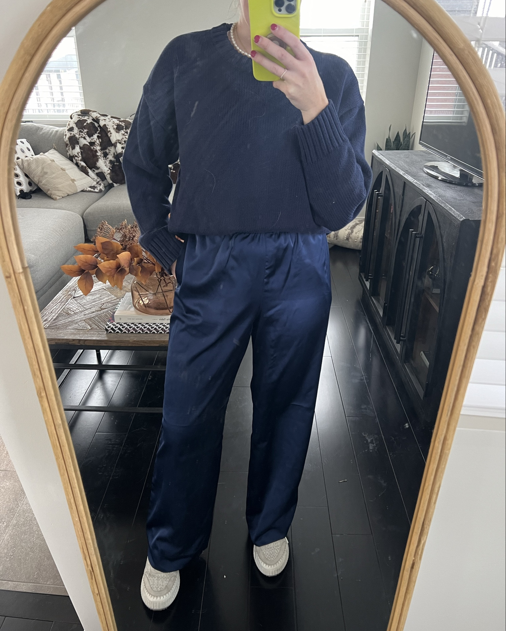 Currently living in monochromatic outfits and these Target satin pants feel like pajamas. Perfect for any occasion to dress up or down. GAP Sweaters are currently my favorite item and they are on sale BIG TIME. 

#LTKCyberWeek #LTKHoliday #LTKGiftGuide