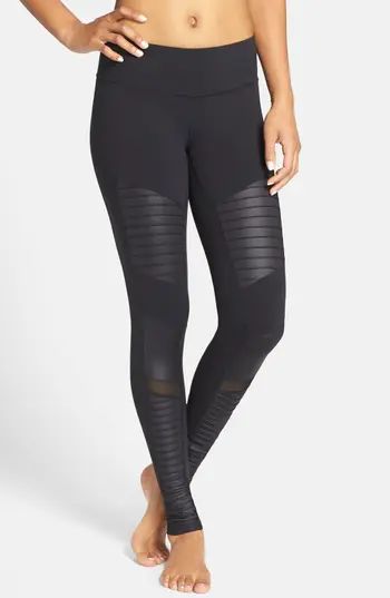 Women's Alo Moto Leggings, Size X-Small - Black | Nordstrom