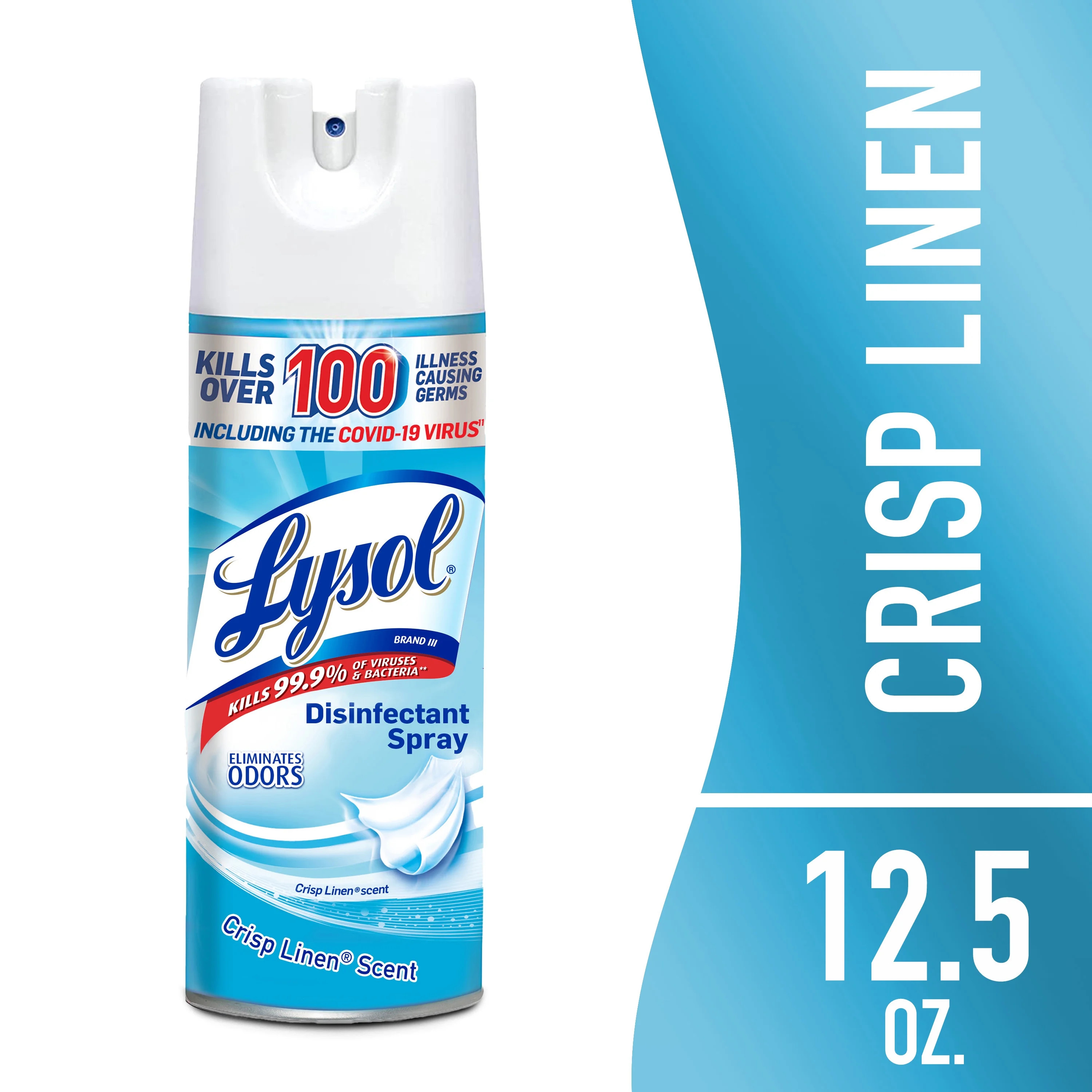 Lysol Disinfectant Spray for Sanitizing Antibacterial Disinfecting, Crisp Linen, 12.5 fl oz - Wal... | Walmart (US)