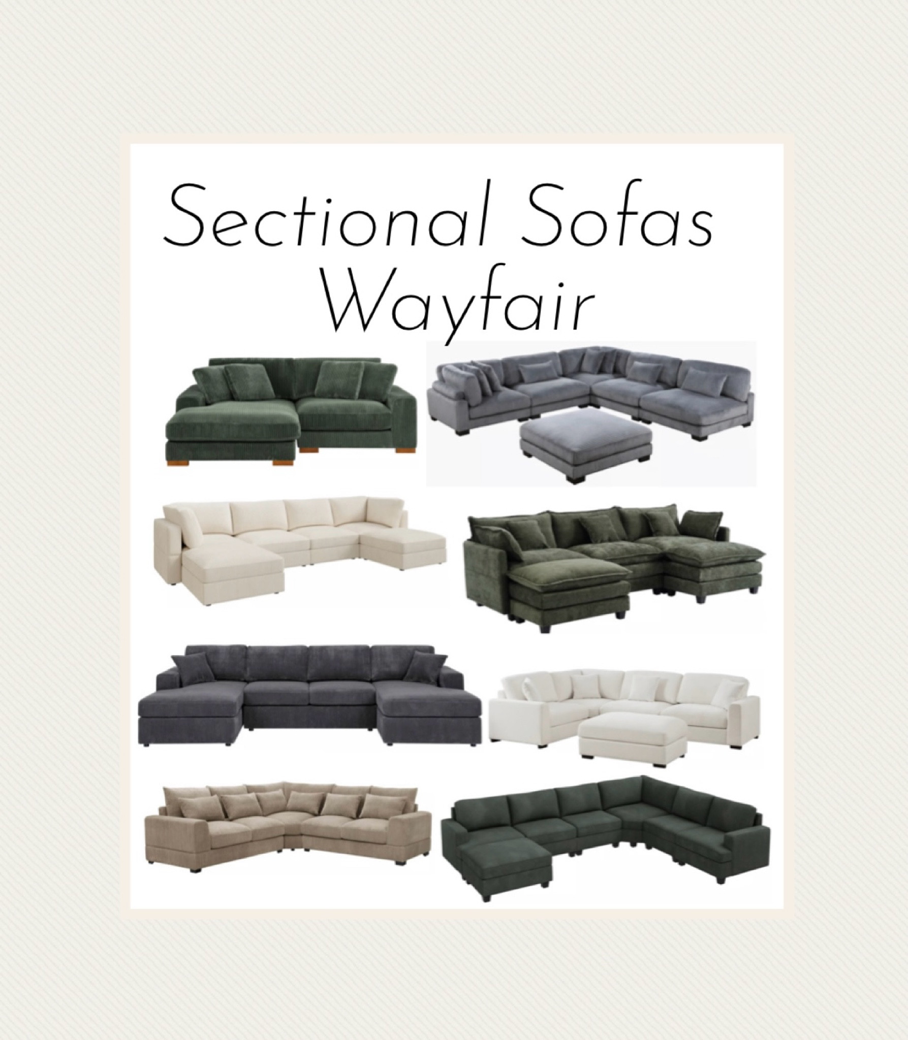 Large sectional sofas for your home from Wayfair 💛

#sectional #sofa #wayfair 



#LTKSeasonal #LTKHome