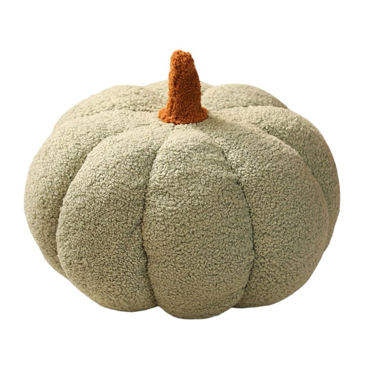 Kripyery Pumpkin Throw Pillows, Happy Halloween Sherpa Fall Decorative Pumpkin Shaped Pillow Cute... | Walmart (US)