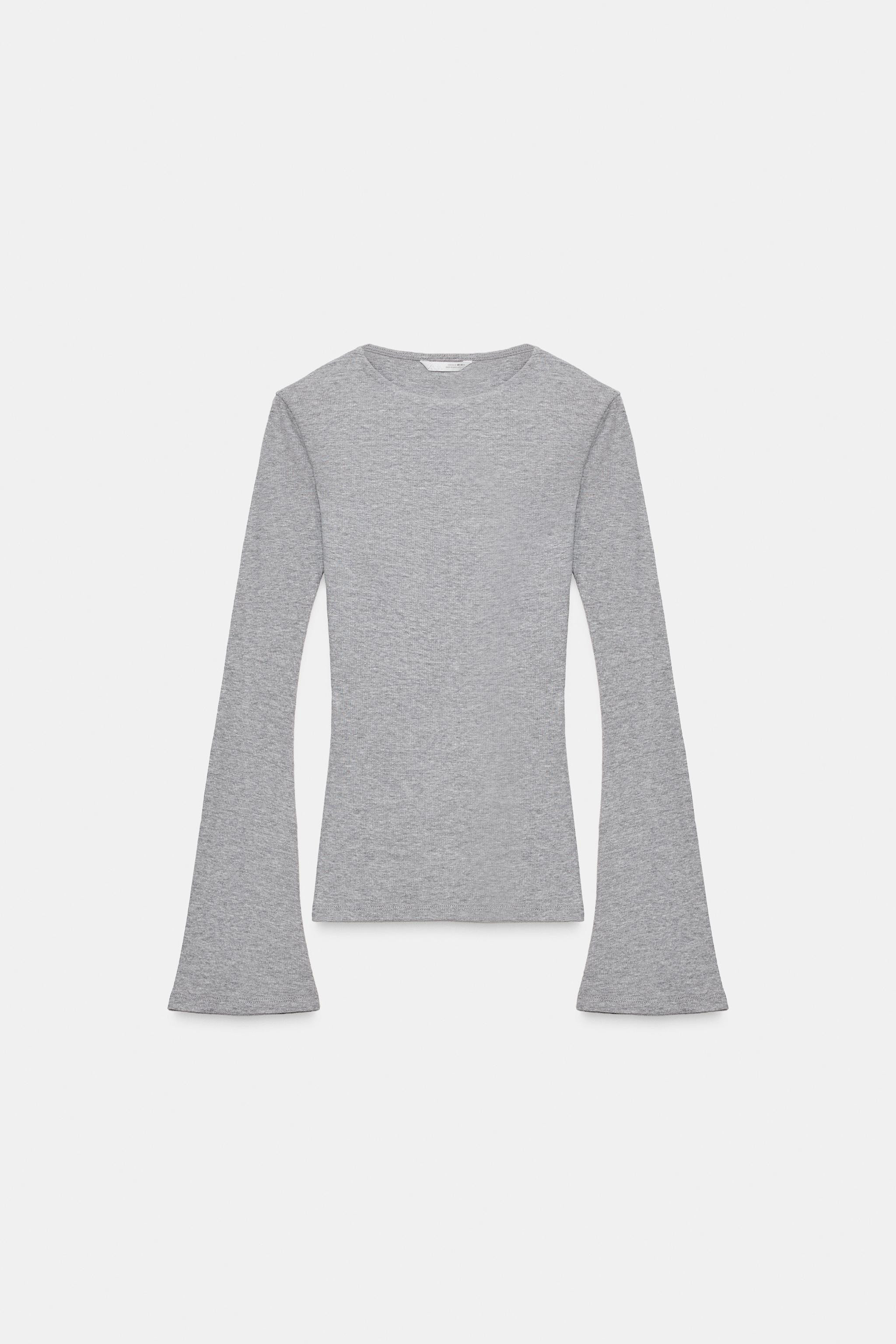 RIB TOP WITH FLARED SLEEVES | Zara US