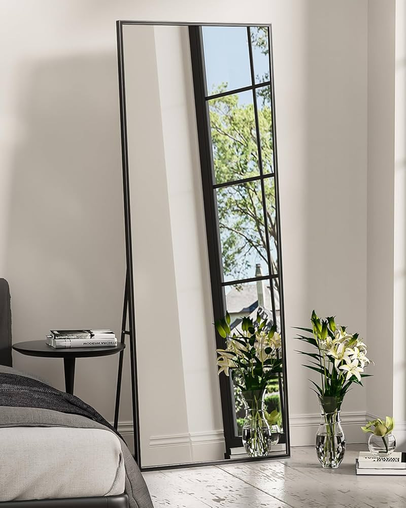 Antok Full Length Mirror, 64"x21" Nano Glass Floor Mirror, Standing Rectangle Floor Mirrors Body ... | Amazon (US)