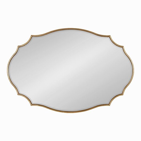 Kate and Laurel Leanna Scalloped Oval Wall Mirror | Bed Bath & Beyond