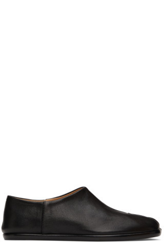 Maison Margiela - Black Tabi Babouche Loafers | SSENSE