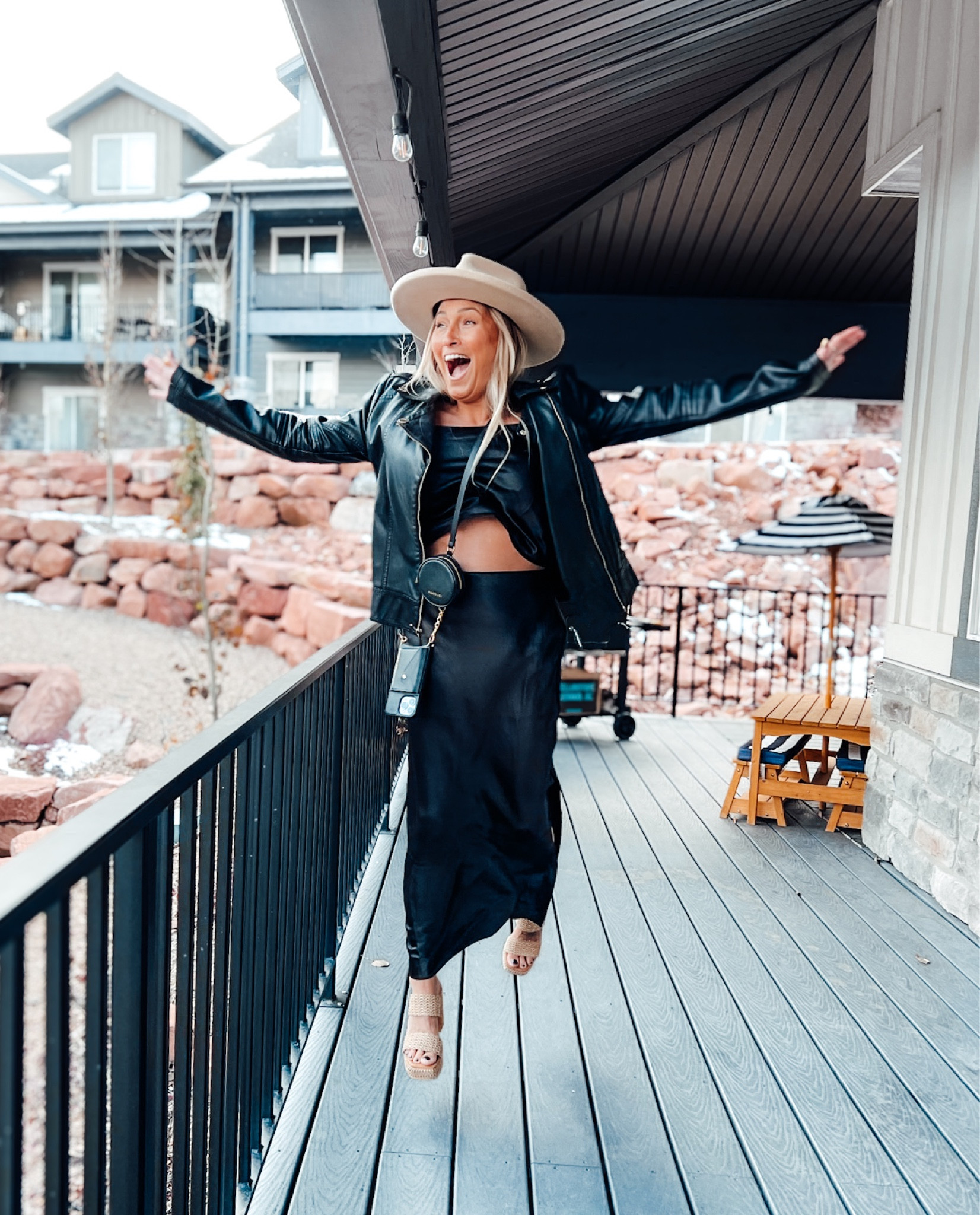 This is the most comfortable satin cami and skirt… you can pair this with wedges (like I did here), stilettos, flats or boots 

Wedding Guest, date night, Christmas outfit, Christmas dress 

#LTKwedding #LTKHoliday #LTKU