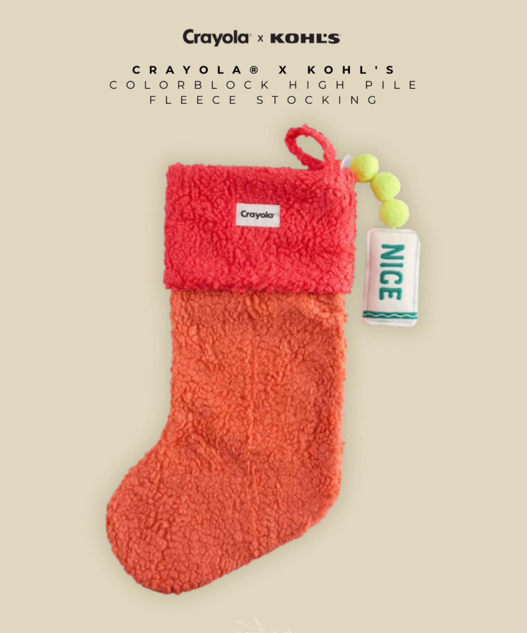Ok, how cute are these Christmas stockings? The Crayola x Kohl’s limited-time collaboration is so bright and colorful, and this line of Christmas stockings will have the whole family in a festive holiday mood. They’re perfect for kids, but really, I could see having a set of these for the whole family. And they come in 5+ colorblocks! 

#LTKGiftGuide #LTKSeasonal #LTKHoliday