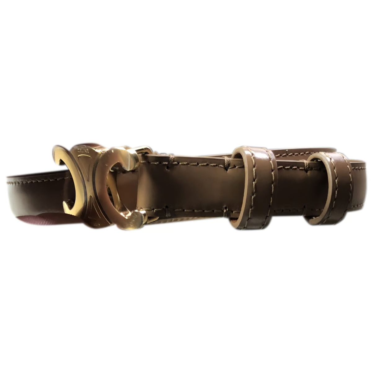 Celine Triomphe leather belt | Vestiaire Collective (Global)