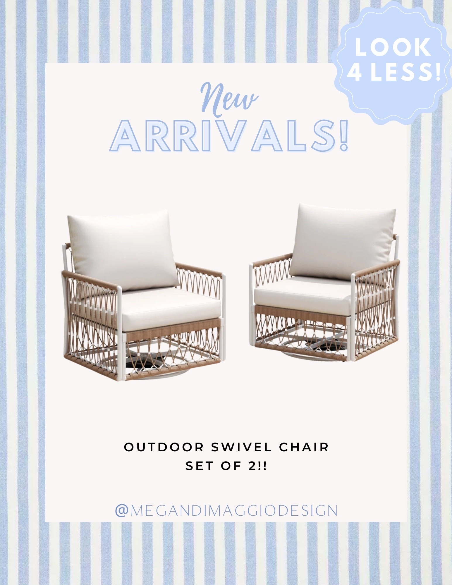 New S&L outdoor SWIVEL chair set look for way less!!! Been waiting for a swivel dupe option and this looks great!! 🙌🏻

#LTKSaleAlert #LTKHome #LTKSeasonal