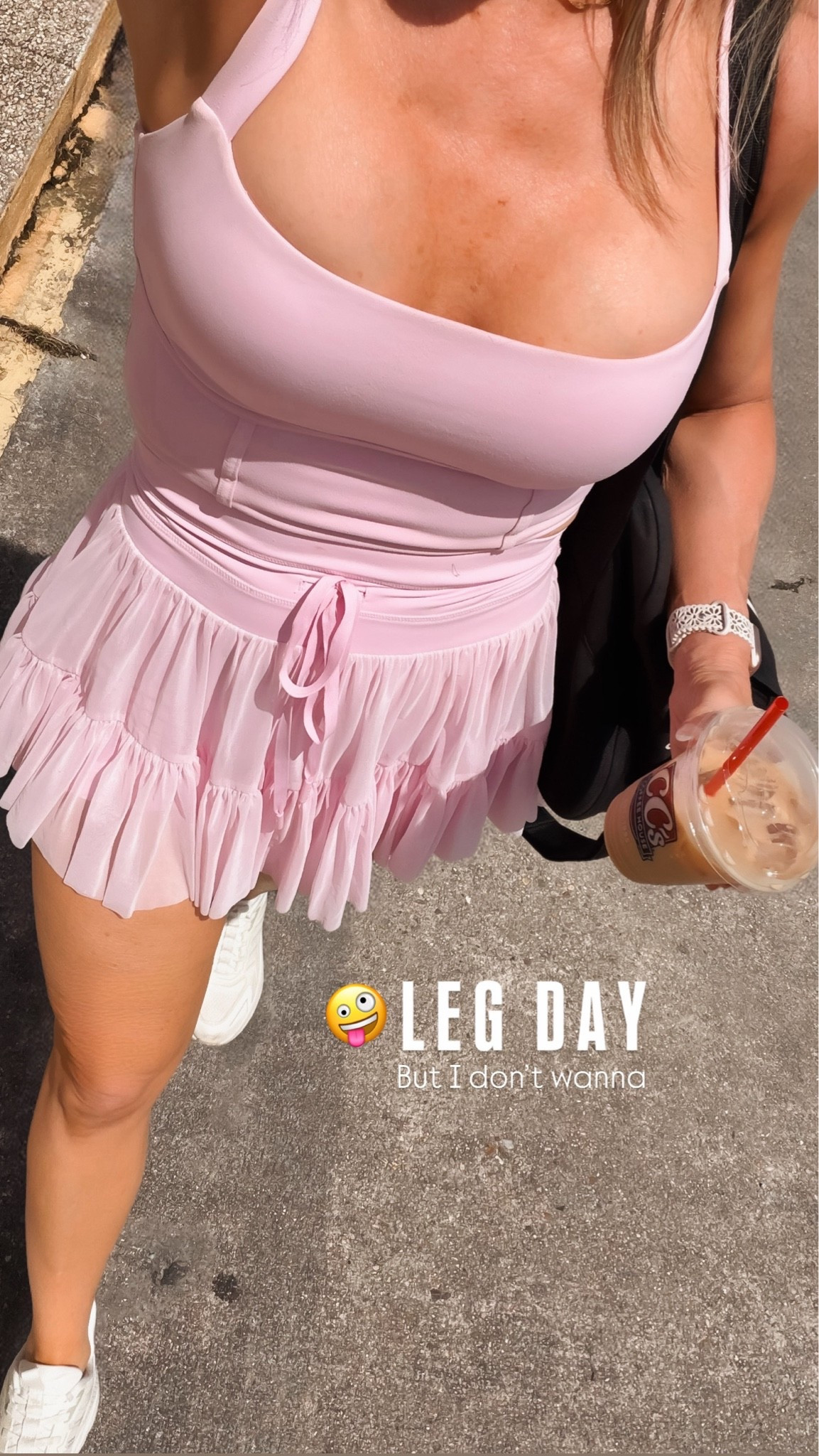 Gym ootd 💕 Best athletic skirt I’ve ever owned. 10/10 @POPFLEX 

Gym outfits, pink athletic skirt, activewear, workout top, sports bra, sneakers

#LTKootd #LTKfitnessgoals #LTKActive