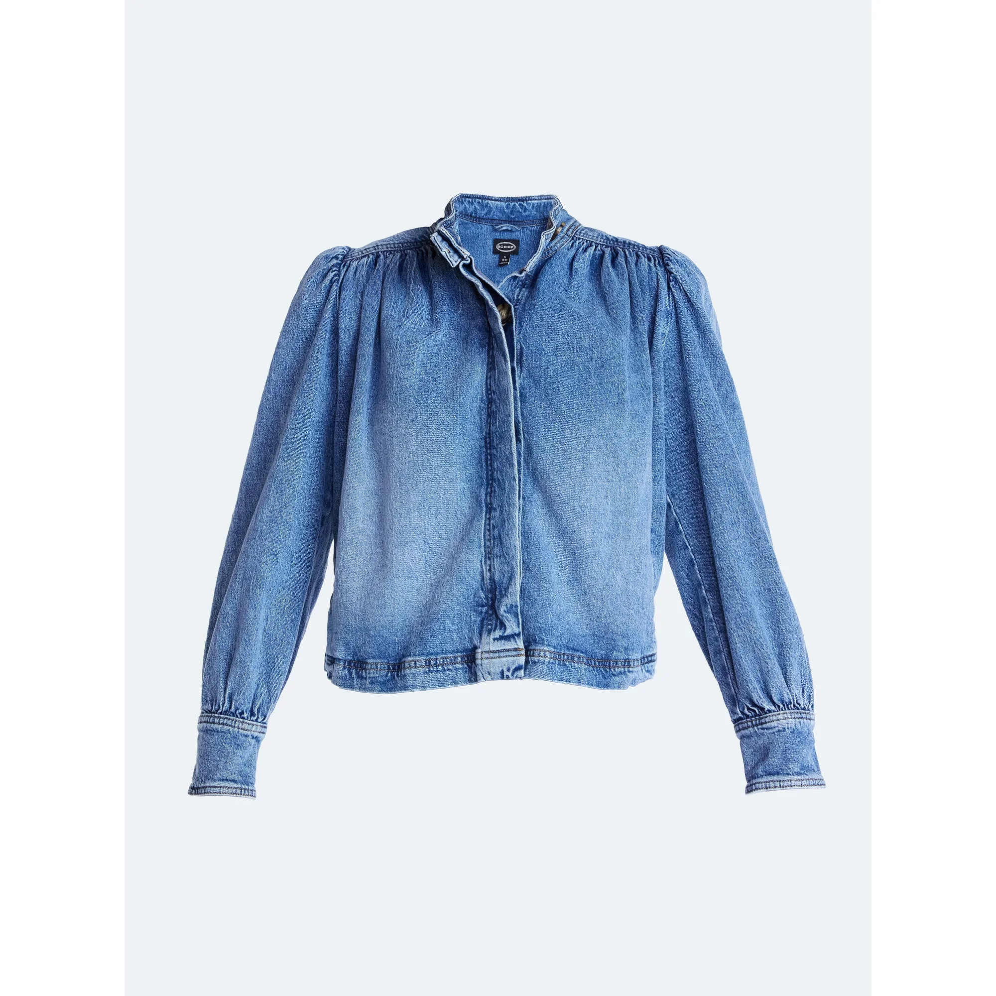 Scoop Women’s Cropped Ruched Jacket, Sizes XS-XXL - Walmart.com | Walmart (US)