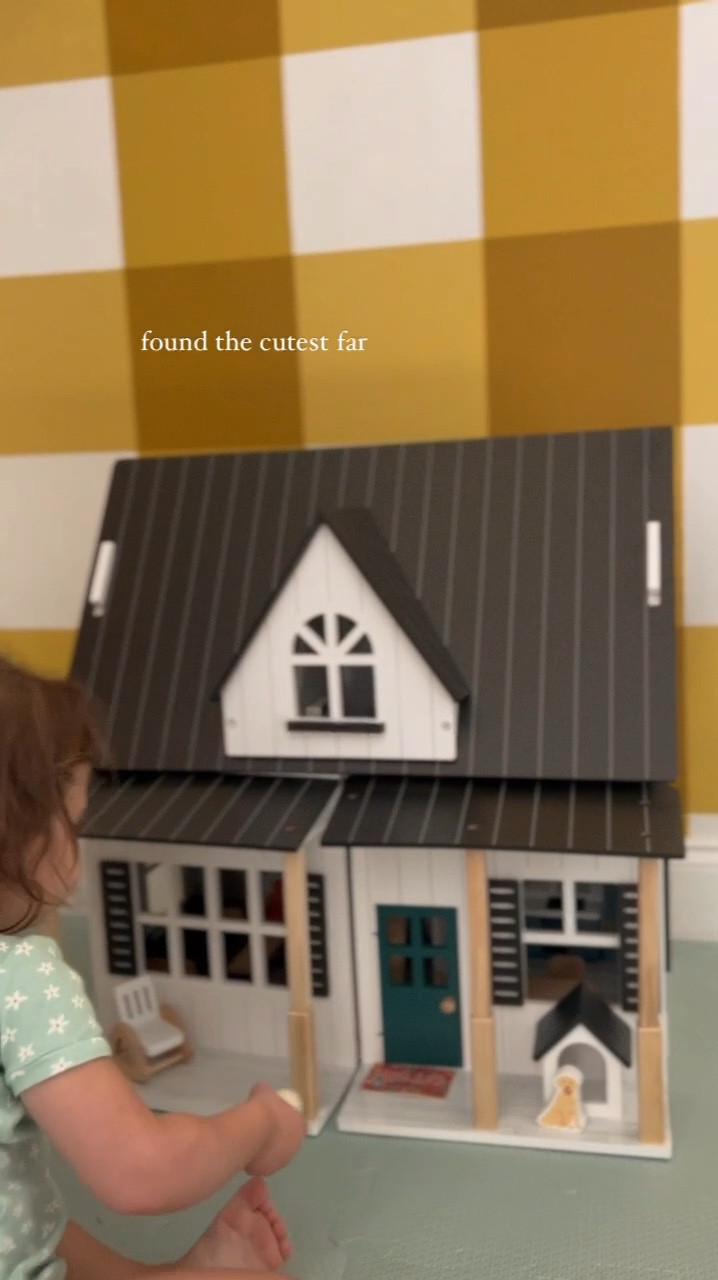 The cutest farmstyle dollhouse for only $60! 

#LTKFindsUnder100 #LTKFamily #LTKKids