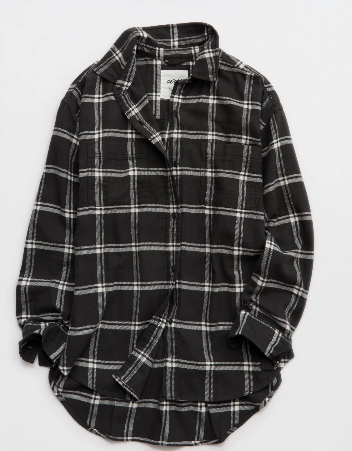 New Aerie Anytime Fave Flannel Oversized Shirt | American Eagle Outfitters (US & CA)