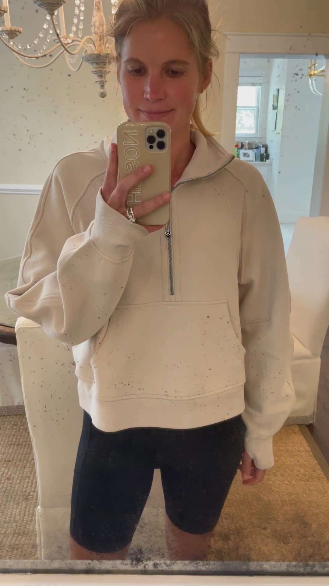 I have been living in this lululemon sweatshirt recently ! So comfy - I am 5’7 and have the M/L. The jacket is the scuba oversized funnel half zip and it comes in tons of colors (click into the link to see them!)

Lululemon pullover , scuba half zip , scuba jacket , sweatshirt , fall outfits , fall weekend outfits , casual sweatshirt , half zip pullover 

#LTKSeasonal #LTKU #LTKfit