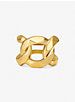 Precious Metal-Plated Brass Curb-Link Ring | Michael Kors US