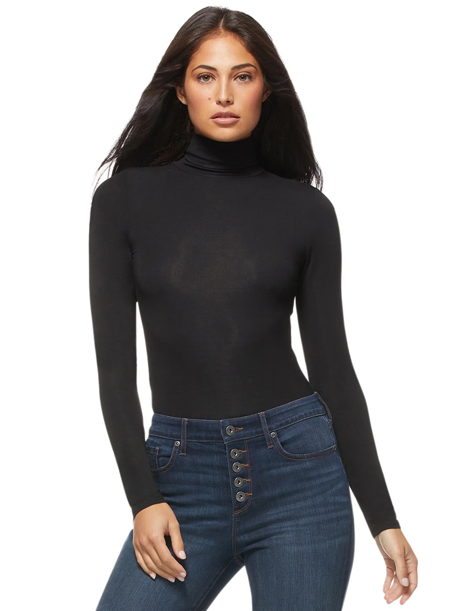 Sofia Jeans by Sofia Vergara Women’s Turtleneck Bodysuit - Walmart.com | Walmart (US)