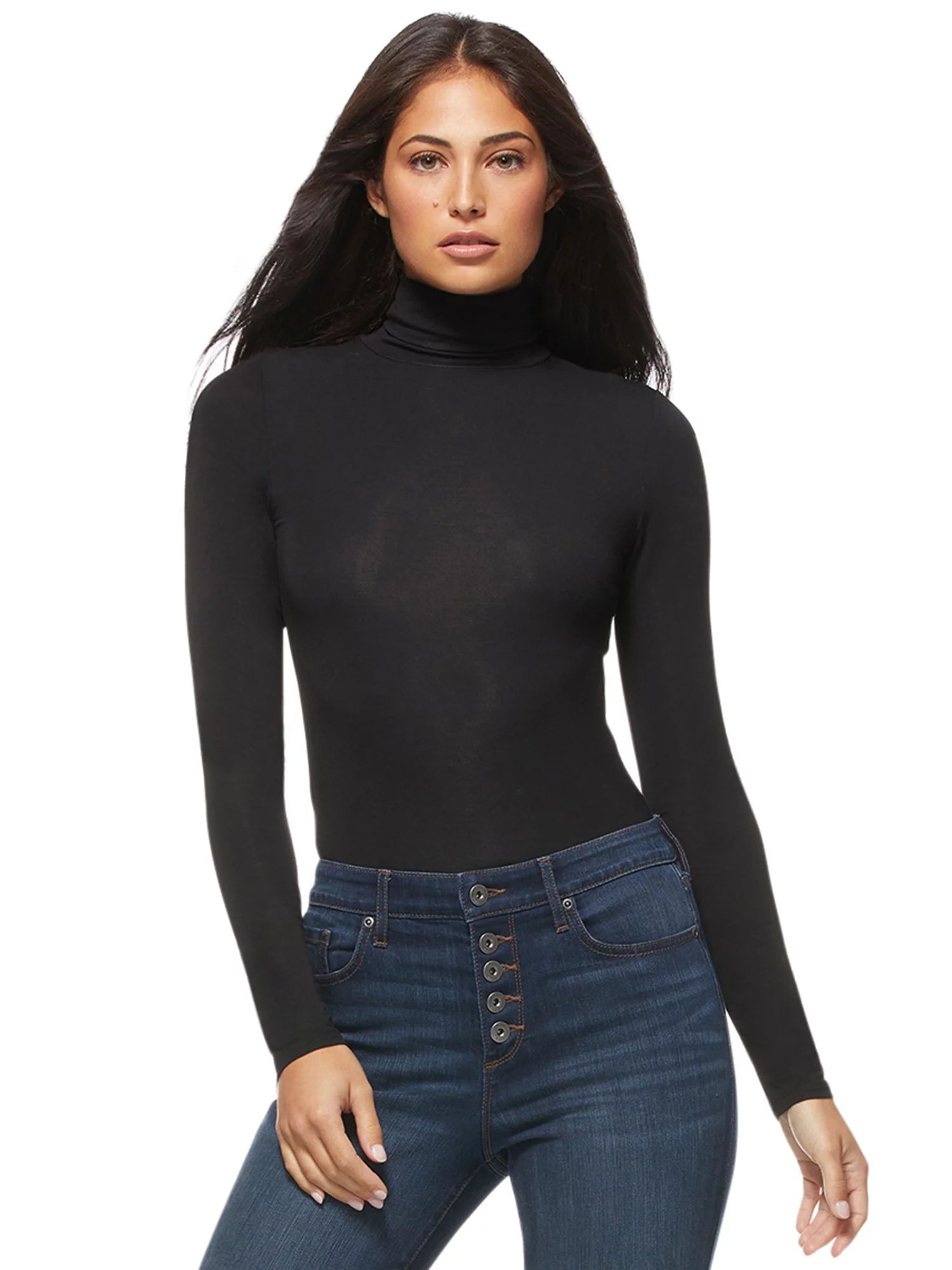 Sofia Jeans by Sofia Vergara Women’s Turtleneck Bodysuit | Walmart (US)